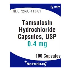 (Flomax) Tamsulosin HCl 0.4mg Capsules-#100