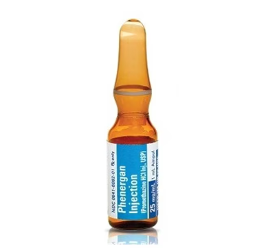 Promethazine HCl Injection 50 mg/mL Ampule 1mL/Ea - For Deep Intramuscular Use ONLY