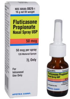 OTC (Flonase) Fluticasone Propionate Nasal Spray- (120 metered sprays) bottle