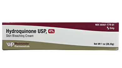 (Eldoquin) Hydroquinone 4% Topical cream-1 oz (30 gram) tube