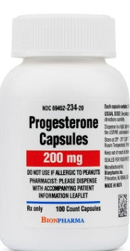 Progesterone (Prometrium) 200mg Capsules #100