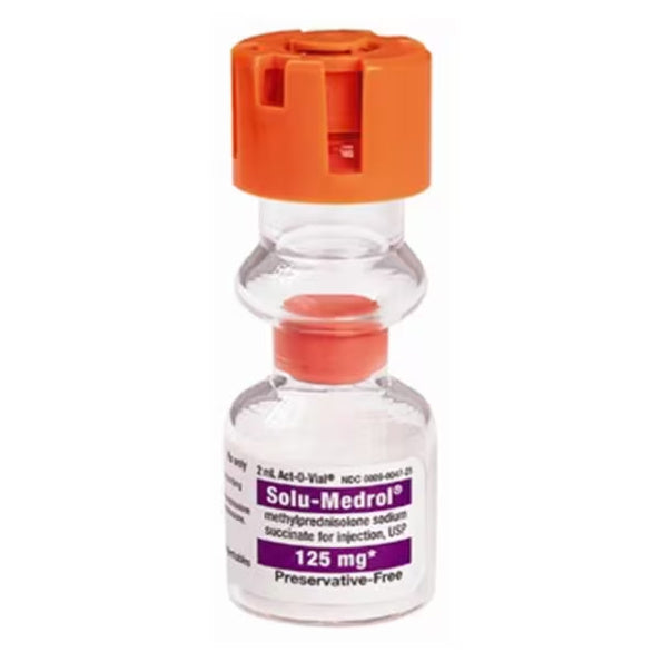 Solu-Medrol Injection 125mg SDV Act-O-Vial 2mL/Vl