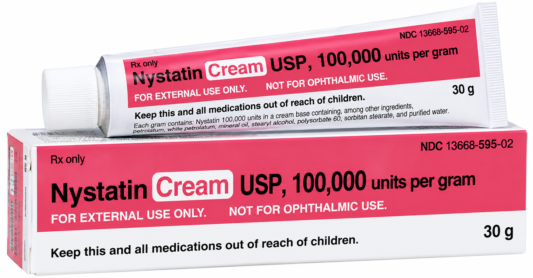 (Mycolog) Nystatin Topical Cream 100,000 unit per gram-#30 gram tube (NDC# 59651-907-30 LOT# H3E289A)