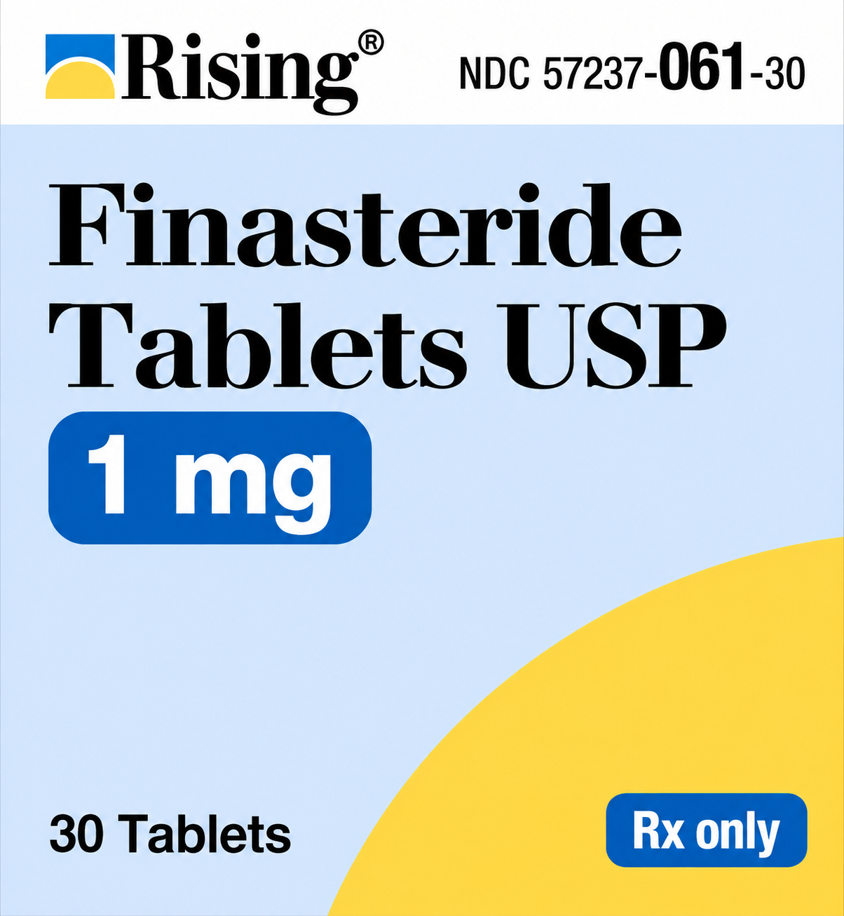 (Propecia) Finasteride 1mg tablets-#30 (NDC 57237-0061-30 LOT# NSA25020B)