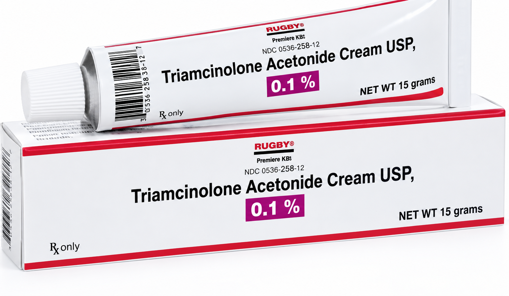 (Kenalog) Triamcinolone Acetonide Topical Cream 0.1%-30 gram tube NDC#21922-062-05 LOT#5JM163