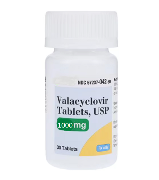 Valacyclovir HCl Tablets 1gm Bottle 30/Bt