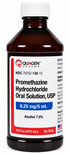 Promethazine Hydrochloride Oral Solution 6.25 mg/5 mL- #473mL/16oz (NDC# 70752-138-12 LOT# 0426005B)