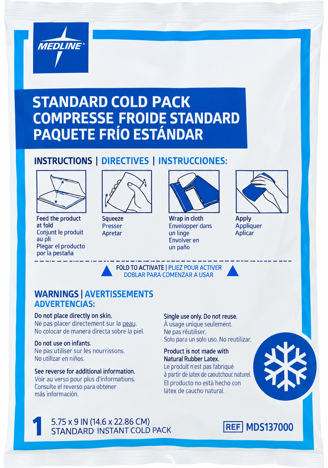 Instant Cold Pack-6X9