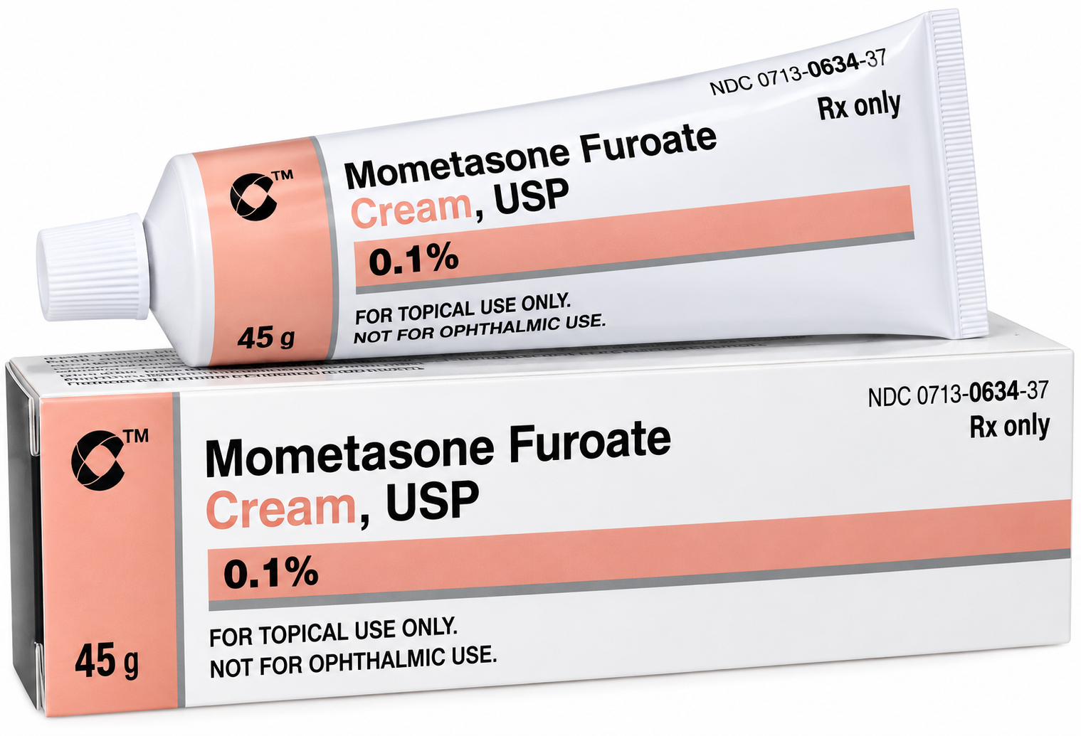 (Elocon) Mometasone Furoate Topical Ointment 0.1%-45 gram tube (NDC# 00713-0635-37 LOT#L512046))