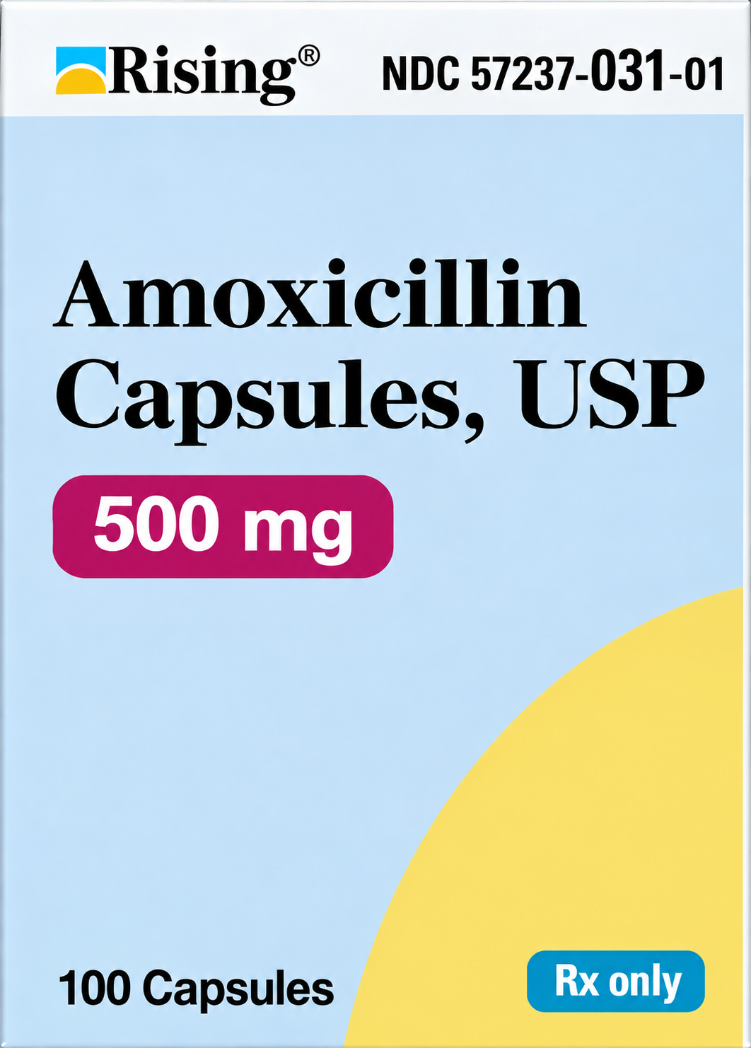 Amoxicillin 500mg-#100 Capsules (NDC# 57237-0031-01 LOT# FT5026021C)