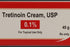 (Retin-A) Tretinoin Topical Cream 0.1%-45 gram tube (NDC#72578-153-08 LOT#TA1232A)