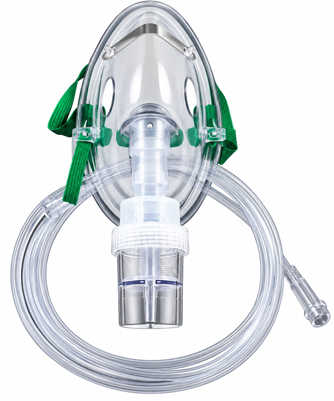 Nebulizer Mask with 7 inch tubing and medication chamber- ADULT size-UNSPSC: 42270000
