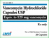 (Vancocin)Vancomycin HCl 125mg Capsules-#20 blister pack