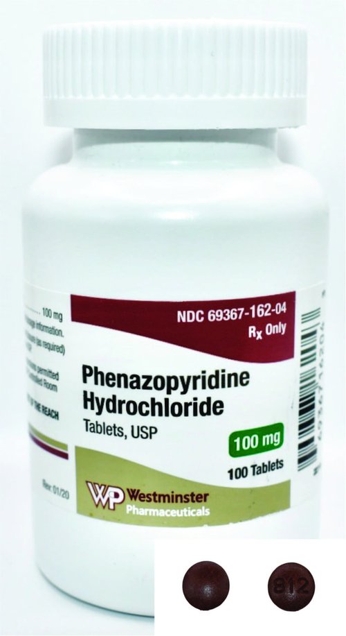 Phenazopyridine (Pyridium/Azo) 100mg #100 tablets