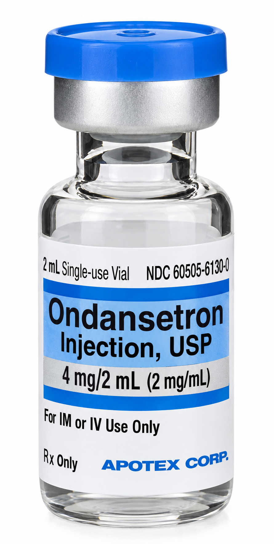 (Zofran) Ondansetron HCl Injection 4mg/2mL (2mg/mL)- #2mL Single Use Vial (NDC#60505-6130-05 LOT#HB3B5130)