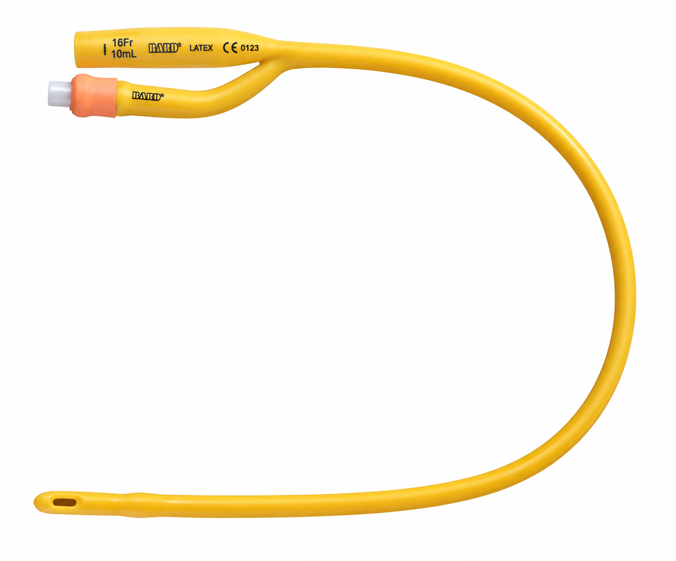 Gold 2-Way 16" Foley Catheters Straight Tip Silicone Coated Latex 5cc (LOT#KMA22M0507)