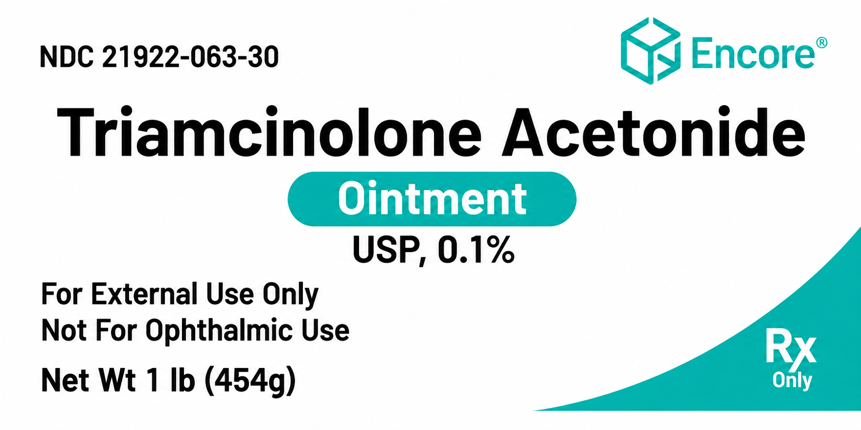 (Kenalog Topical) Triamcinolone Acetonide Topical Ointment 0.1%- 1 pound jar (NDC#21922-063-30 LOT#6JE71)