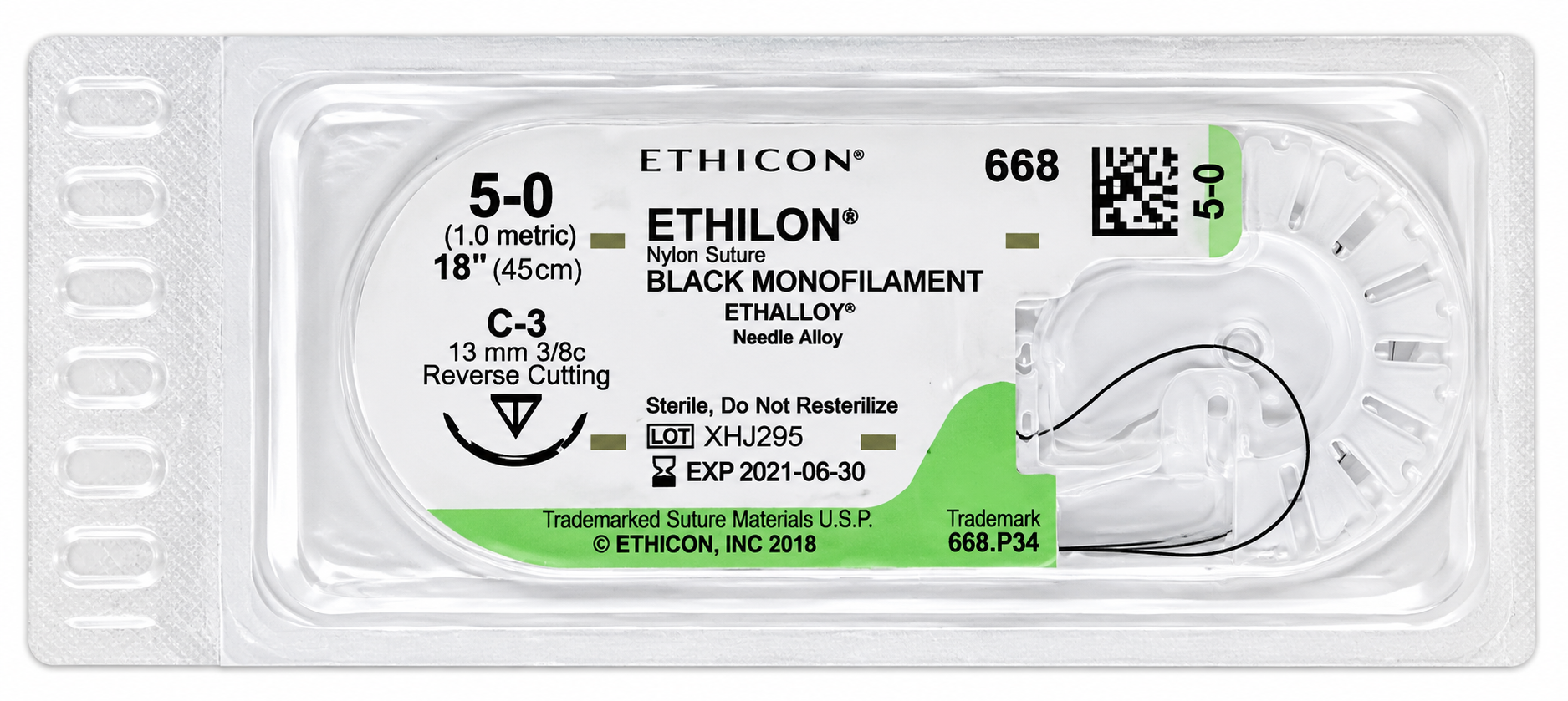 Nylon 5-0/(C-3 or PS-2) - Standard Replacement Suture