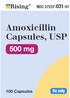 Amoxicillin 500mg-#100 Capsules (NDC# 57237-0031-01 LOT# FT5026021C)