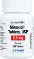 (Loniten) Minoxidil 2.5mg-#100 tablets (NDC# 49884-256-01  LOT#19817501)