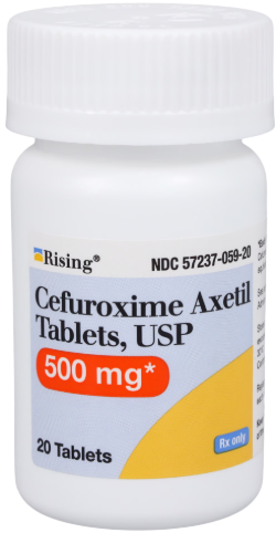 (Ceftin,Zinacef) Cefuroxime Axetil 500mg tablets- #20 (NDC-4988470154 LOT#24144921)