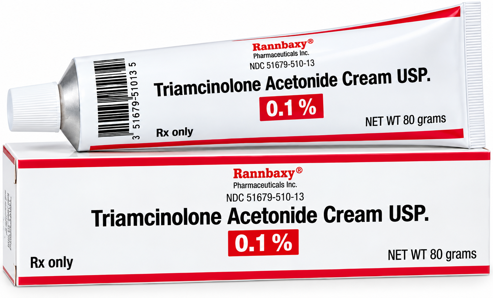 (Aristicort) Triamcinolone Acetonide Topical Cream 0.1%-80 gram tube (NDC#21922-062-15 LOT#6JM22)