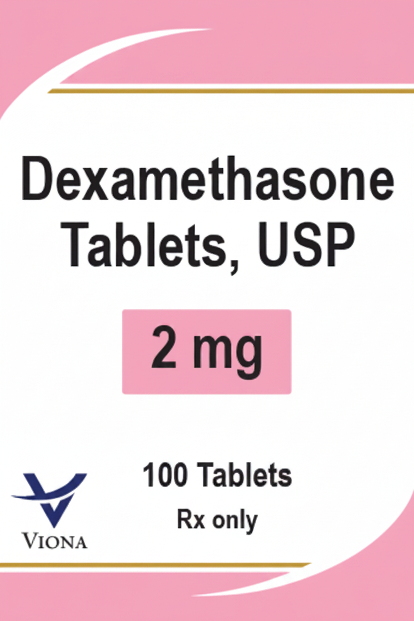 Dexamethasone (Decadron) 2mg tablets #100  ( NDC# 72578-167-01 LOT# ZA02789A)