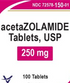(Diamox) Acetazolamide 250mg-#100 tablets (NDC#  72578-0150-01 lOT#ZAO2443A)