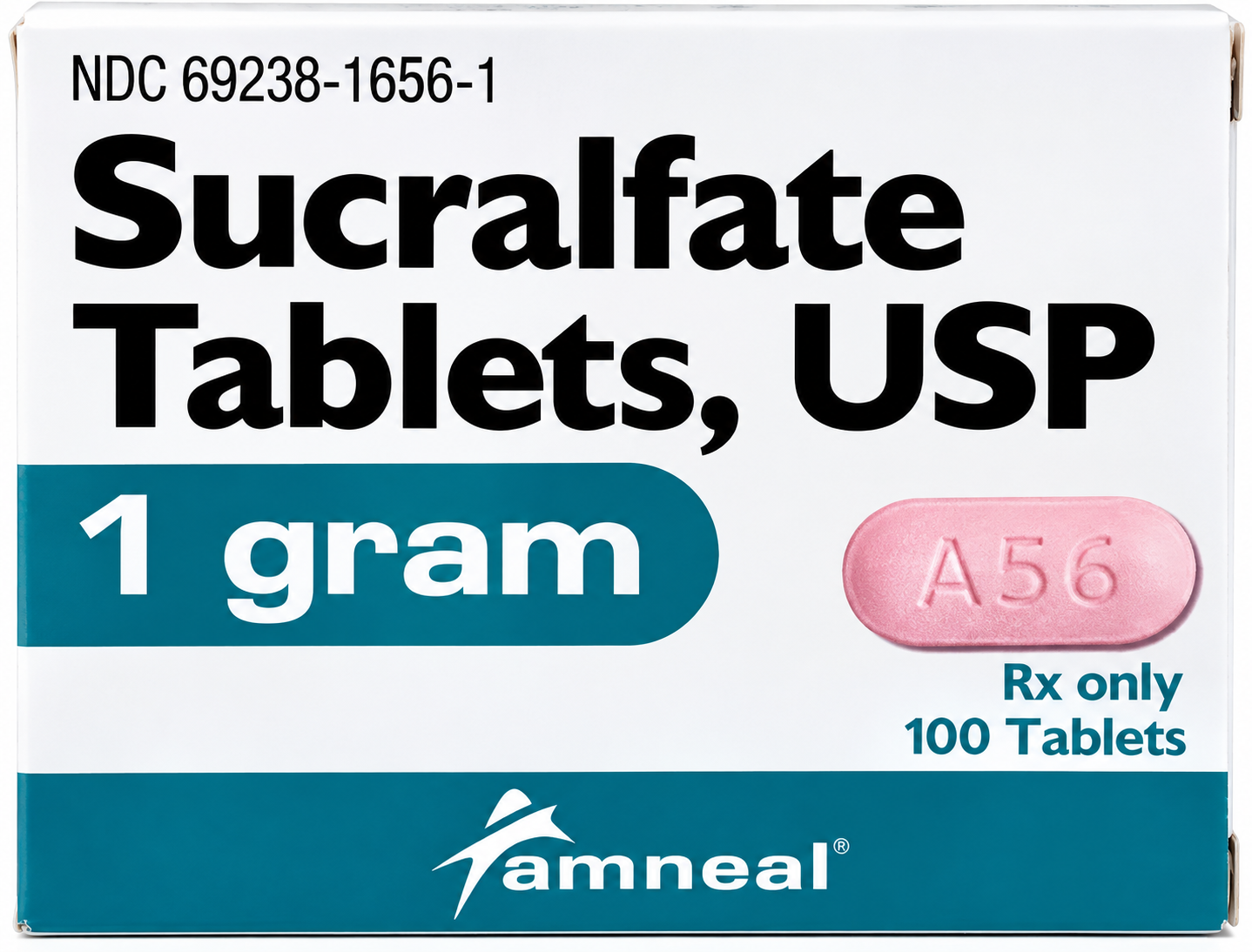 (Carafate) Sucralfate 1 gram - 100 tablets (NDC#60219-1656-1 LOT#AR251826)