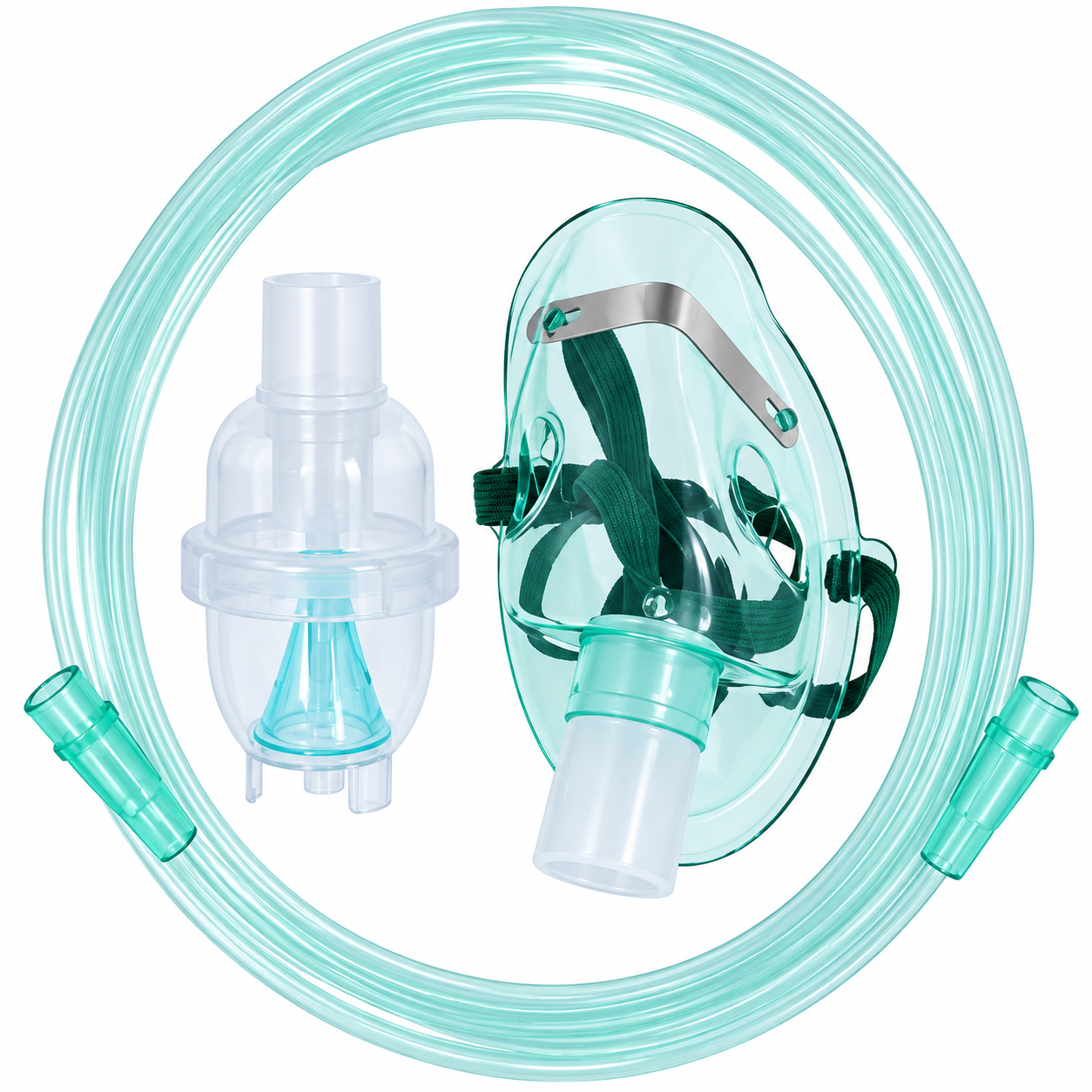 Nebulizer Mask, 7 inch tubing and medication chamber-PEDIATRIC size-UNSPSC# 42270000