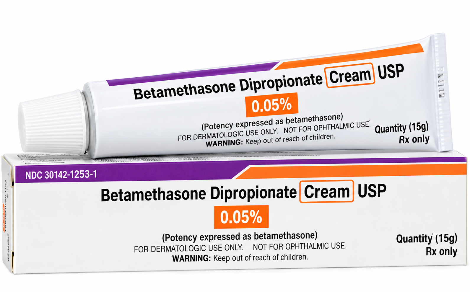 (Diprolene) Betamethasone Dipropionate (augmented) Topical Cream 0.05%- 15 gram tube (NDC#51672-1310-1 LOT#AD77947)