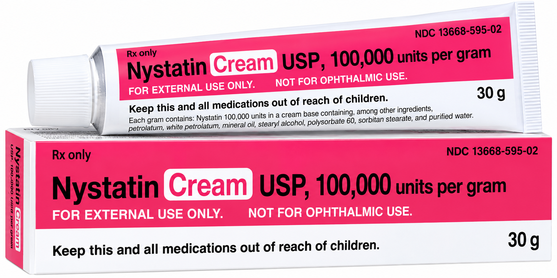 (Mycolog) Nystatin Topical Cream 100,000 unit per gram-#30 gram tube (NDC# 59651-907-30 LOT# H3E289A)