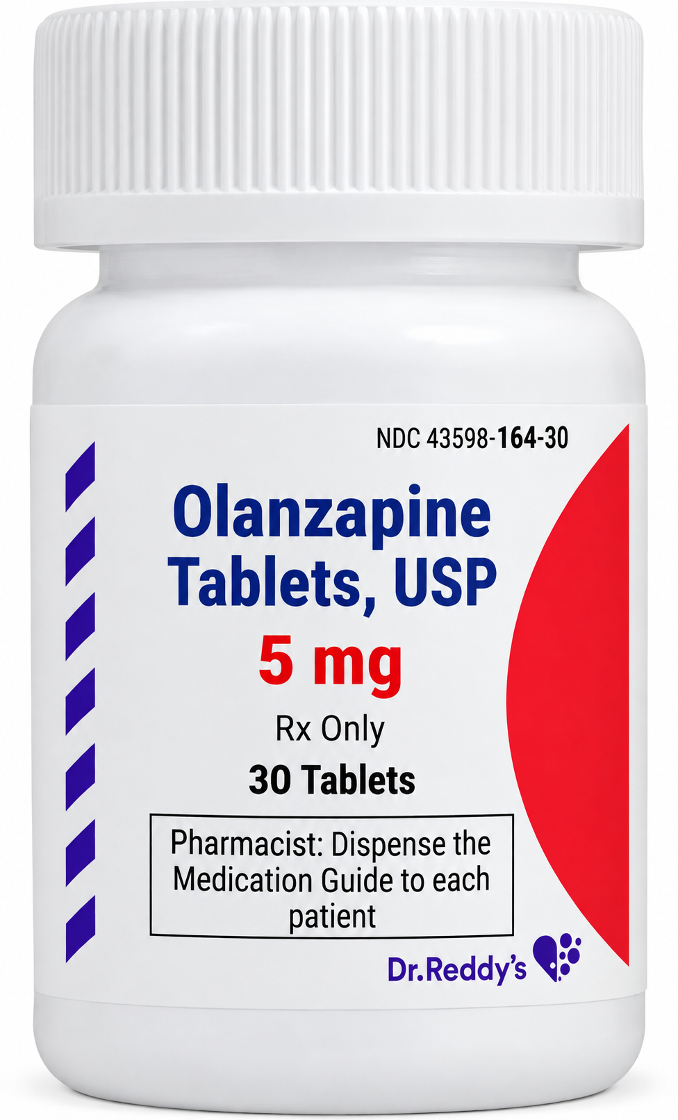 (Zyprexa) Olanzapine 5mg-#30 tablets (NDC# 43598-164-30 LOT# C2600798)