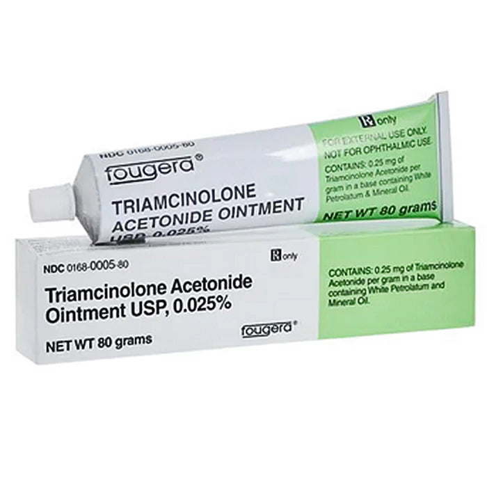 Triamcinolone Acetonide (Kenalog Topical) Topical Ointment 0.025% Tube 80gm/Tb