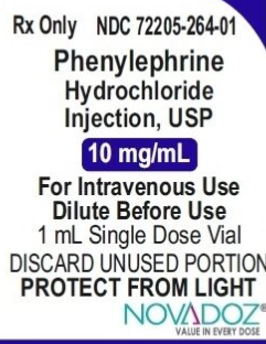 (Neo-Synephrine) Phenylephrine HCl 10mg/mL single dose vial Injection- 1mL vial (NDC# 77205-0264-01) Sodium Chloride 0.9% Injection -Preservative Free -#10mL Single dose vial (NDC-00409-4888-02 LOT#MF1450)