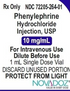 (Neo-Synephrine) Phenylephrine HCl 10mg/mL single dose vial Injection- 1mL vial (NDC# 77205-0264-01) Sodium Chloride 0.9% Injection -Preservative Free -#10mL Single dose vial (NDC-00409-4888-02 LOT#MF1450)