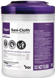 Super Sani-Cloth Germicidal Wipes-160 count canister