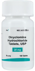 (Bentyl) Dicyclomine HCl Tablets 20mg tablets-#100