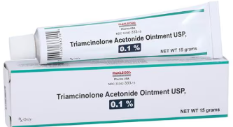 (Kenalog/Aristocort) Triamcinolone Acetonide Topical Ointment 0.1%-15 gram tube