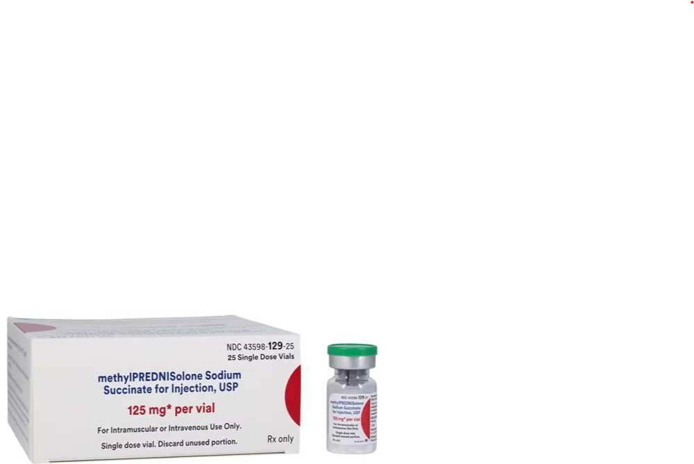 Methylprednisolone Sodium Succinate 125mg per vial injection- 2mL vial