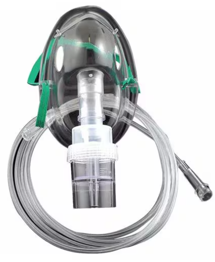 Nebulizer Mask with 7 inch tubing and medication chamber- ADULT size-