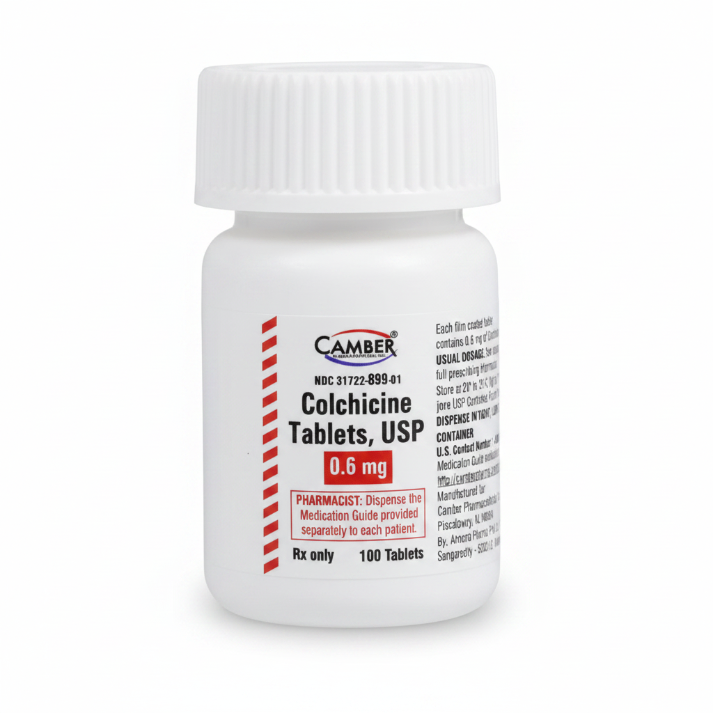 Colcibra Tablet (Colcrys) Colchicine Tablets 0.6mg-#100 tablets NDC# 43598-372-01 LOT ...