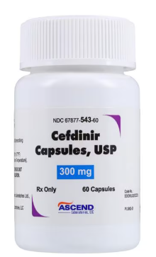 Cefdinir (Omnicef) 300 mg capsules #60