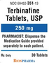 (Lamisil) Terbinafine HCl 250mg tablets-#30 (NDC# 69452-0351-13# 700W022)