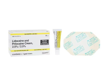 Lidocaine Prilocaine Topical Cream 2.5/2.5% Tube 5Gm with 2 x 3M Tegaderm Transparent Dressings