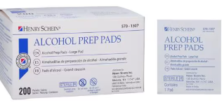 Alcohol Prep Pads- Box of #200