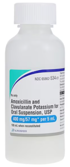 Amoxicillin/Clav Pot (Augmentin) Oral Susp 400/57mg/5mL