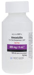 (Amoxil) Amoxicillin Oral Suspension 400mg/5mL Dye Free Tutti-Frutti- 100mL bottle