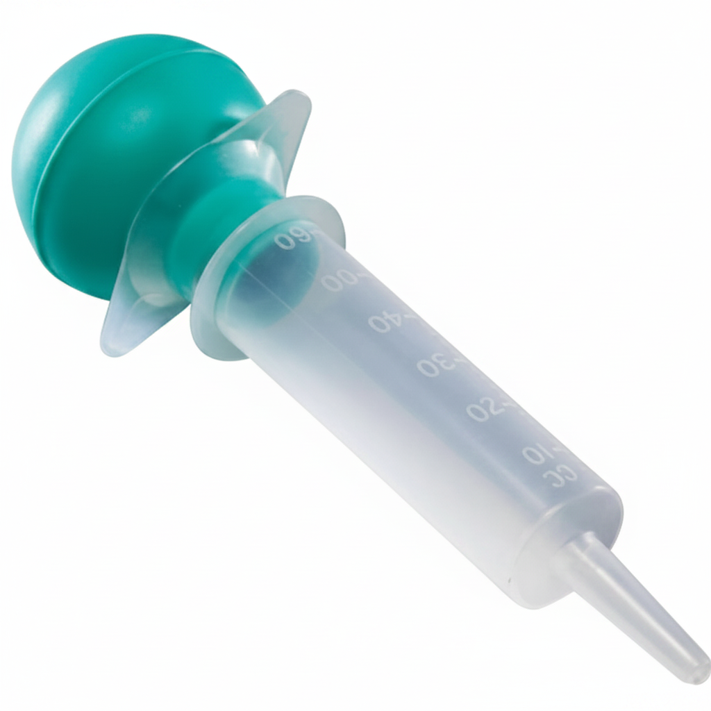 Irrigation Bulb Syringe- 60mL with tip protector