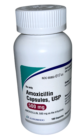 Amoxicillin Capsules 500mg-#100 capsules